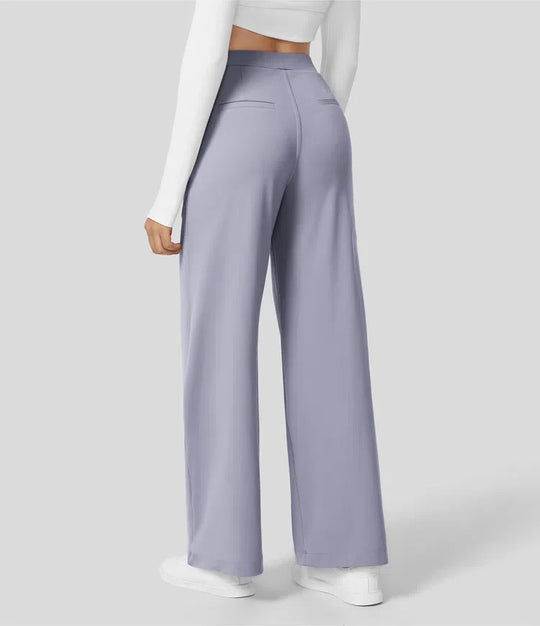 Nadine™ Hoge Taille Pantalon met Zijzakken