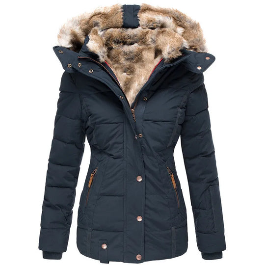 Britt Winter coat with faux fur lining