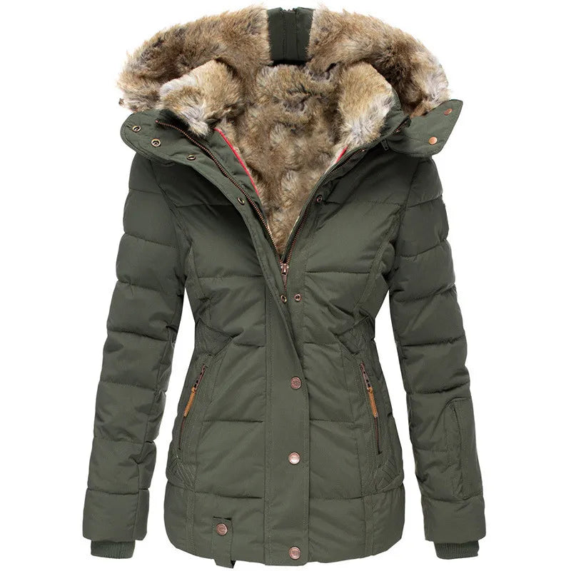 Britt Winter coat with faux fur lining