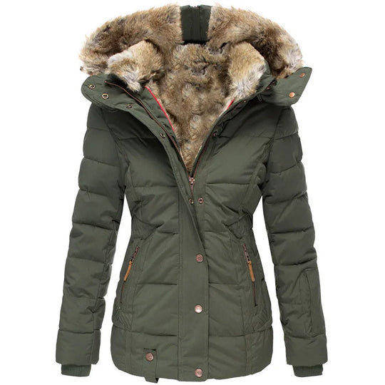 Britt Winter coat with faux fur lining