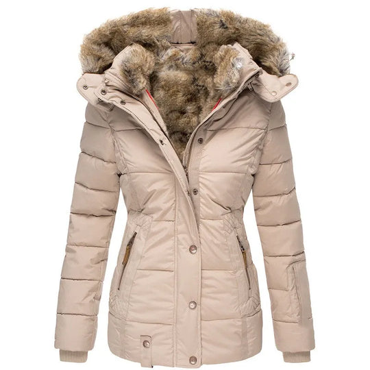 Britt Winter coat with faux fur lining