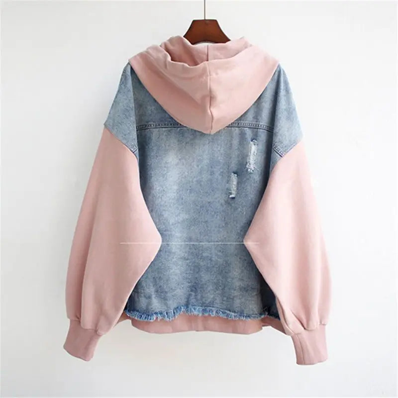 Gina |  Denim Hoodie