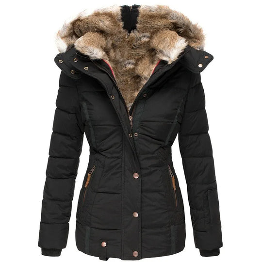 Britt Winter coat with faux fur lining