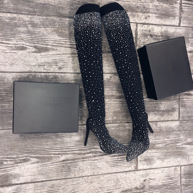 Sparkly™ | Luxe Over-the-Knee Boots – Dazzling, Stylish & Irresistible